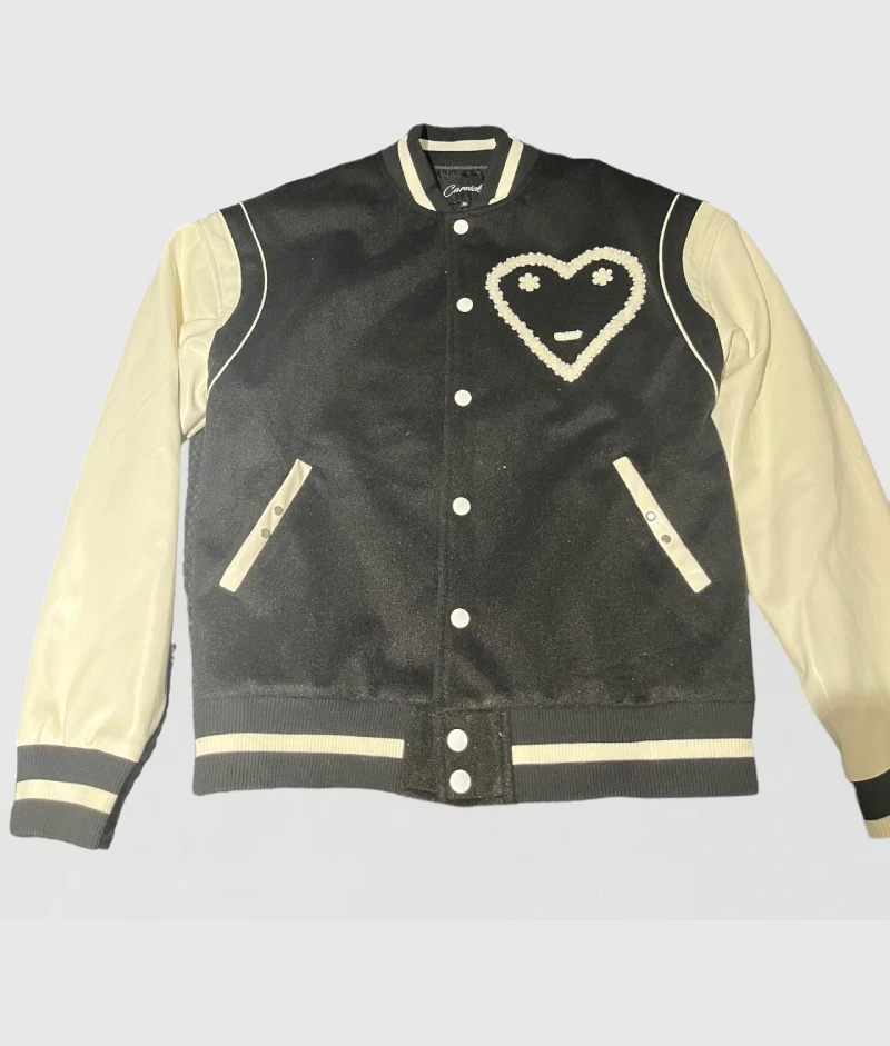 Carsicko Men’s Cream and Black Jacket Carsicko Men’s Cream and Black Jacket